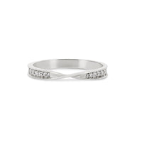 Follow Your Heart - Diamond Wedding Ring 14k White Gold
